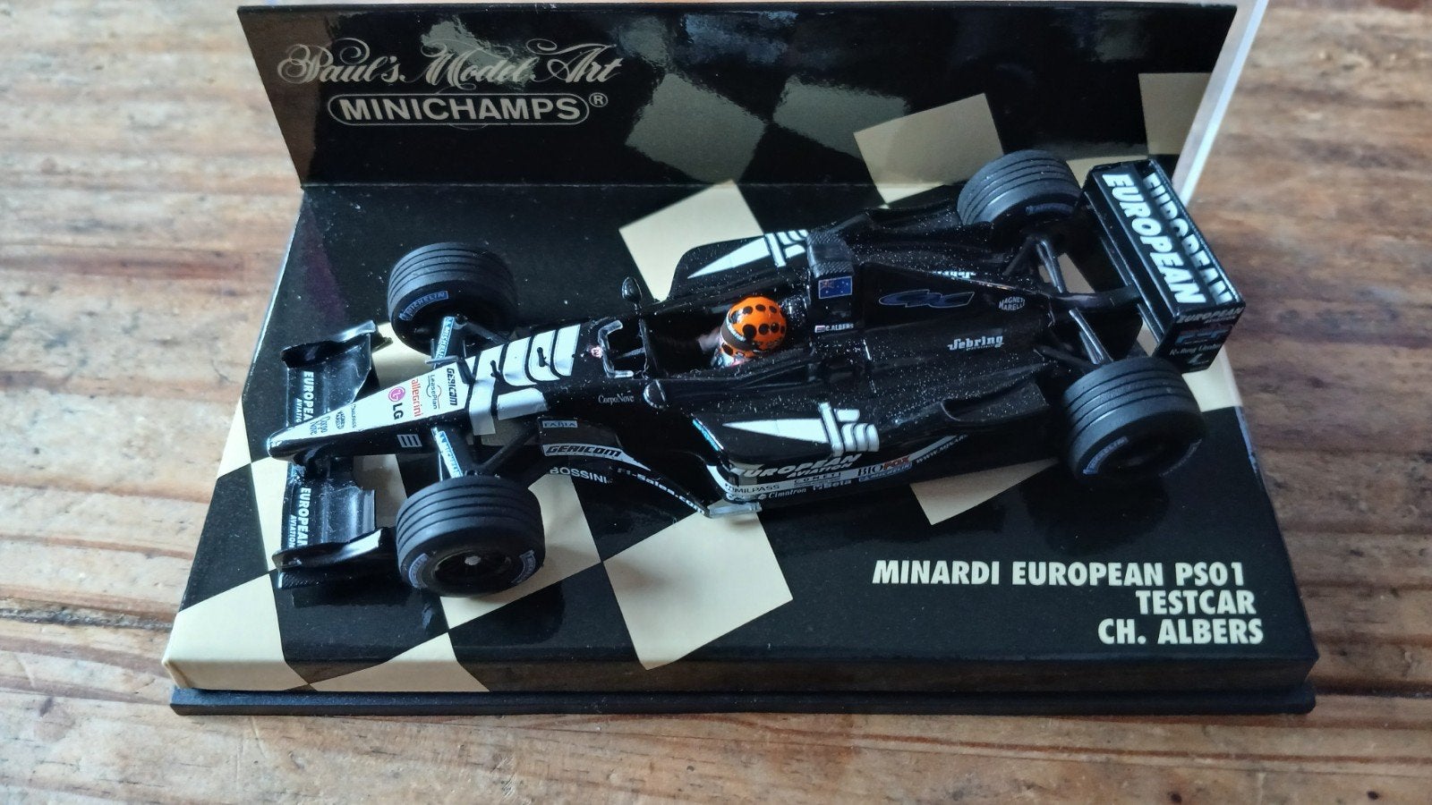 Minichamps Minardi European PS01 Testcar Ch. Albers, Ophalen of Verzenden, Zo goed als nieuw