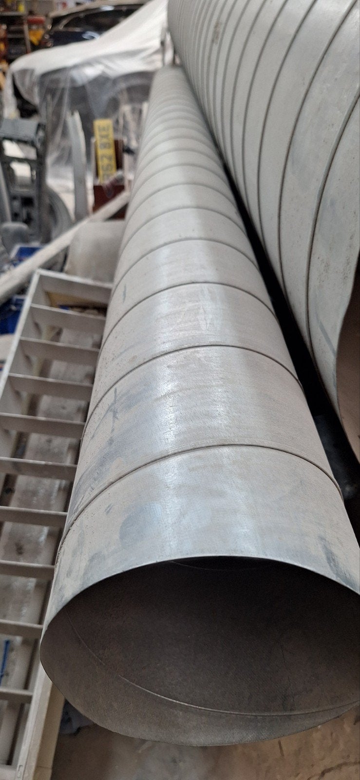 Spirobuis 200mm diameter, 3 meter lengte, Doe-het-zelf en Verbouw, Ventilatie en Afzuiging, Ophalen, Gebruikt, Ventilator en Afzuiger