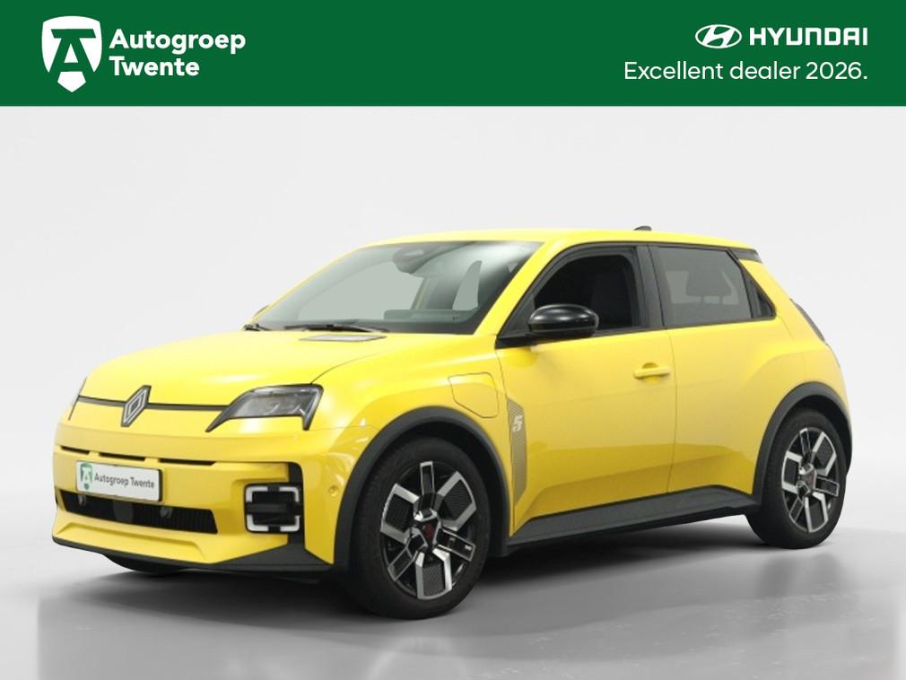 Renault 5 Urban Range techno 40 kWh | Private lease 519,- P., 12 maanden, Gebruikt, Geel, Automatische klimaatregeling
