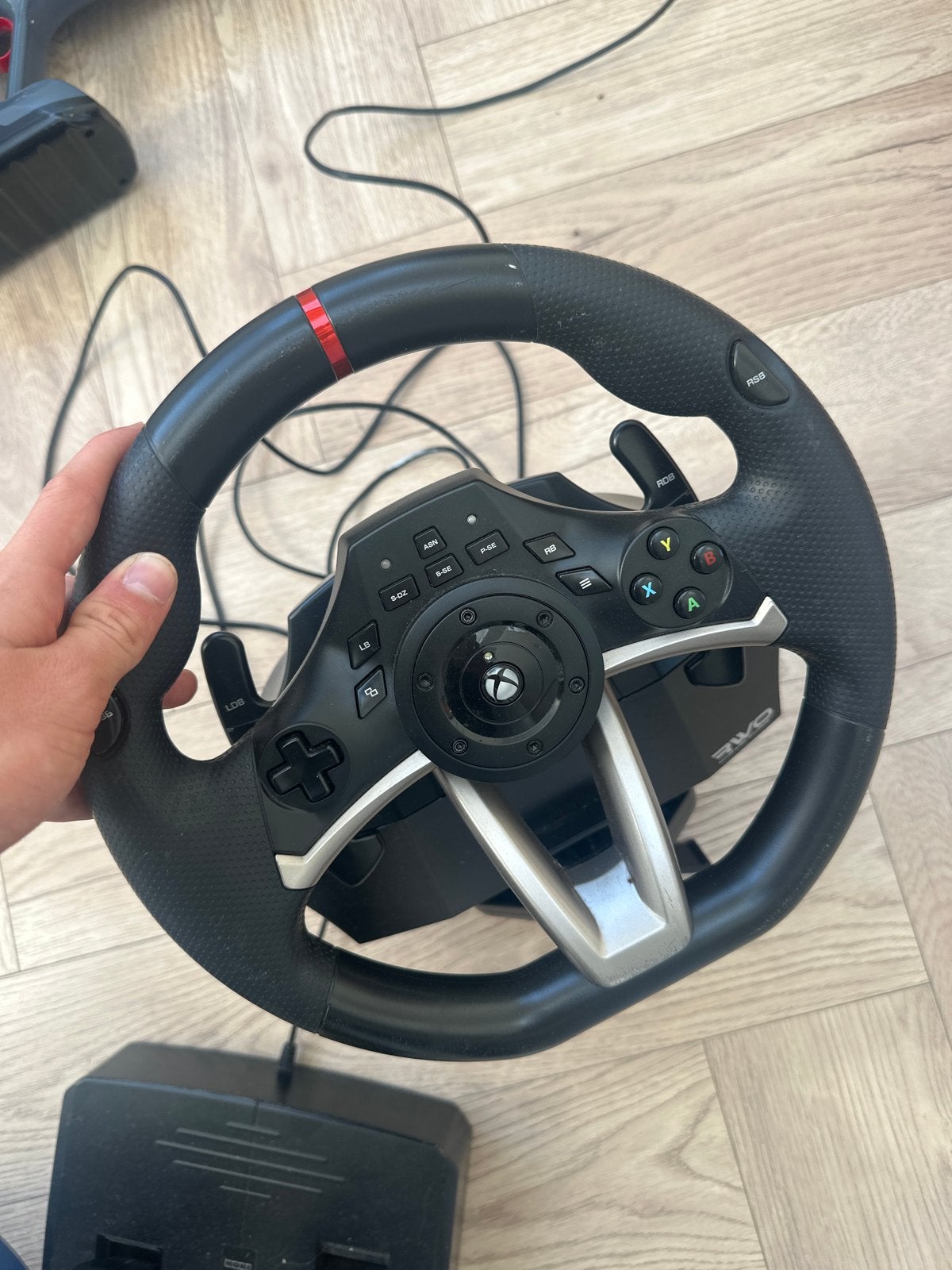 Hori Racestuur met pedalen voor Xbox, Racestuur, Xbox, Ophalen of Verzenden, Zo goed als nieuw