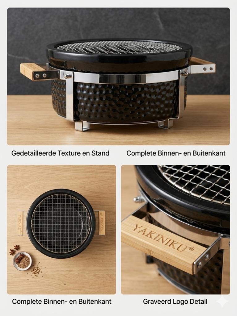 Yakiniku Kamado Shichirin tafelgrill, Ophalen of Verzenden, Gebruikt