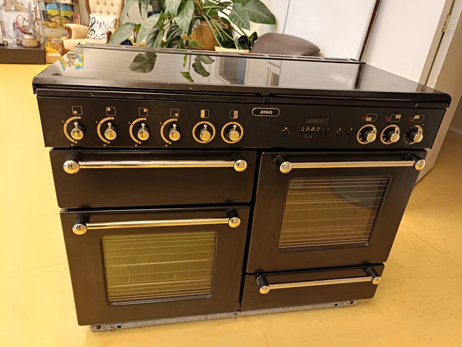 ATAG Fornuis met Gas Kookplaat, Grill en Ovens, Ophalen, Gebruikt, 60 cm of meer, 4 kookzones