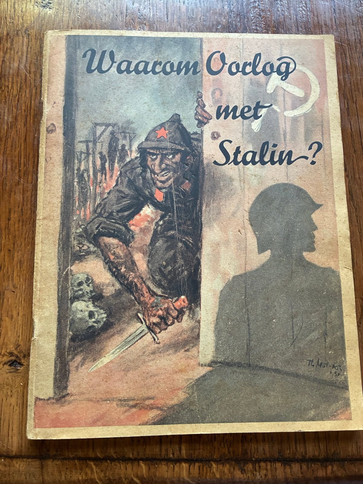 Zeldzaam Propaganda Boekje: Waarom Oorlog met Stalin?, Ophalen of Verzenden, Tweede Wereldoorlog, Gelezen, Algemeen