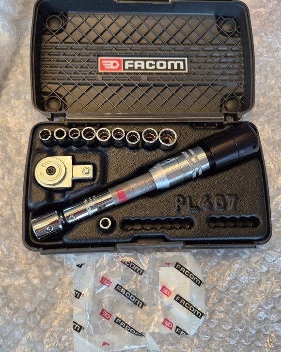 FACOM Momentsleutel Set R.304DA 1-5 Nm 1/4" | veel doppen, Ophalen of Verzenden, Nieuw