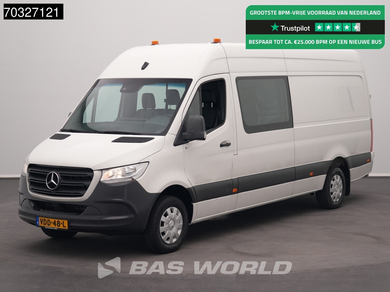 Mercedes Sprinter 316 CDI Automaat Dubbel Cabine L3H2 Navi A, Auto's, Automaat, Automatische klimaatregeling, Gebruikt, Euro 6