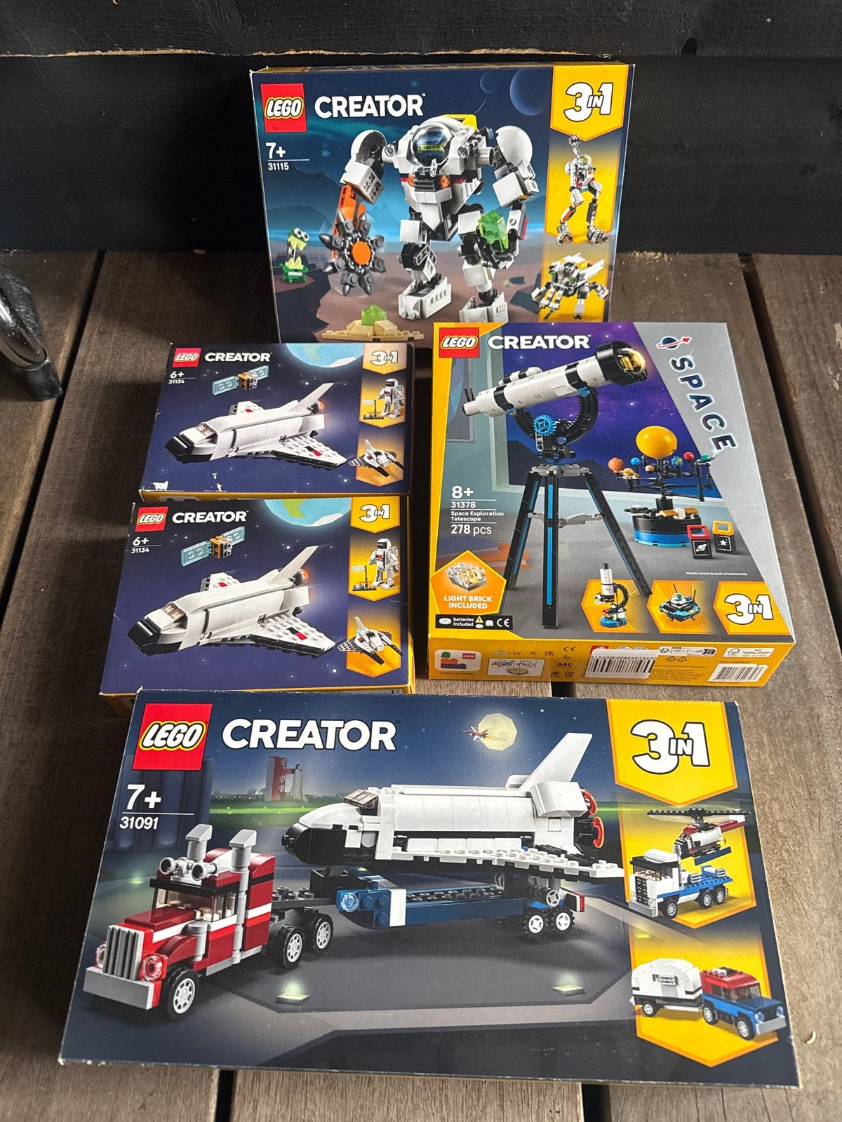 LEGO Creator 3-in-1 sets: Ruimte, Robot & Transport, Ophalen, Gebruikt, Lego, Compleet