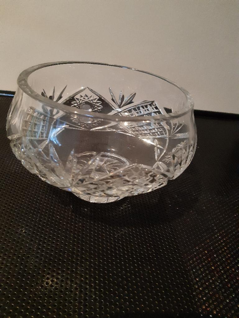 Kristallen schaal, bonbonschaal, Antiek en Kunst, Antiek | Glas en Kristal, Ophalen of Verzenden