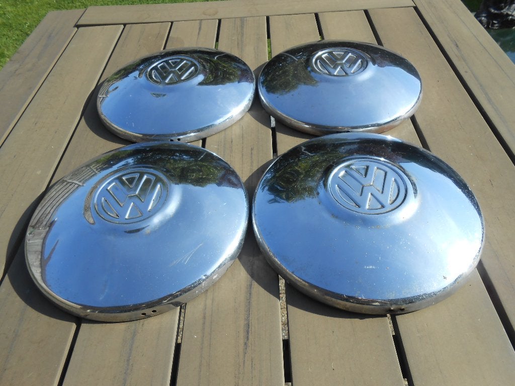 vw volkswagen kever wieldoppen chroom, Auto-onderdelen, Ophalen of Verzenden, Oldtimer onderdelen