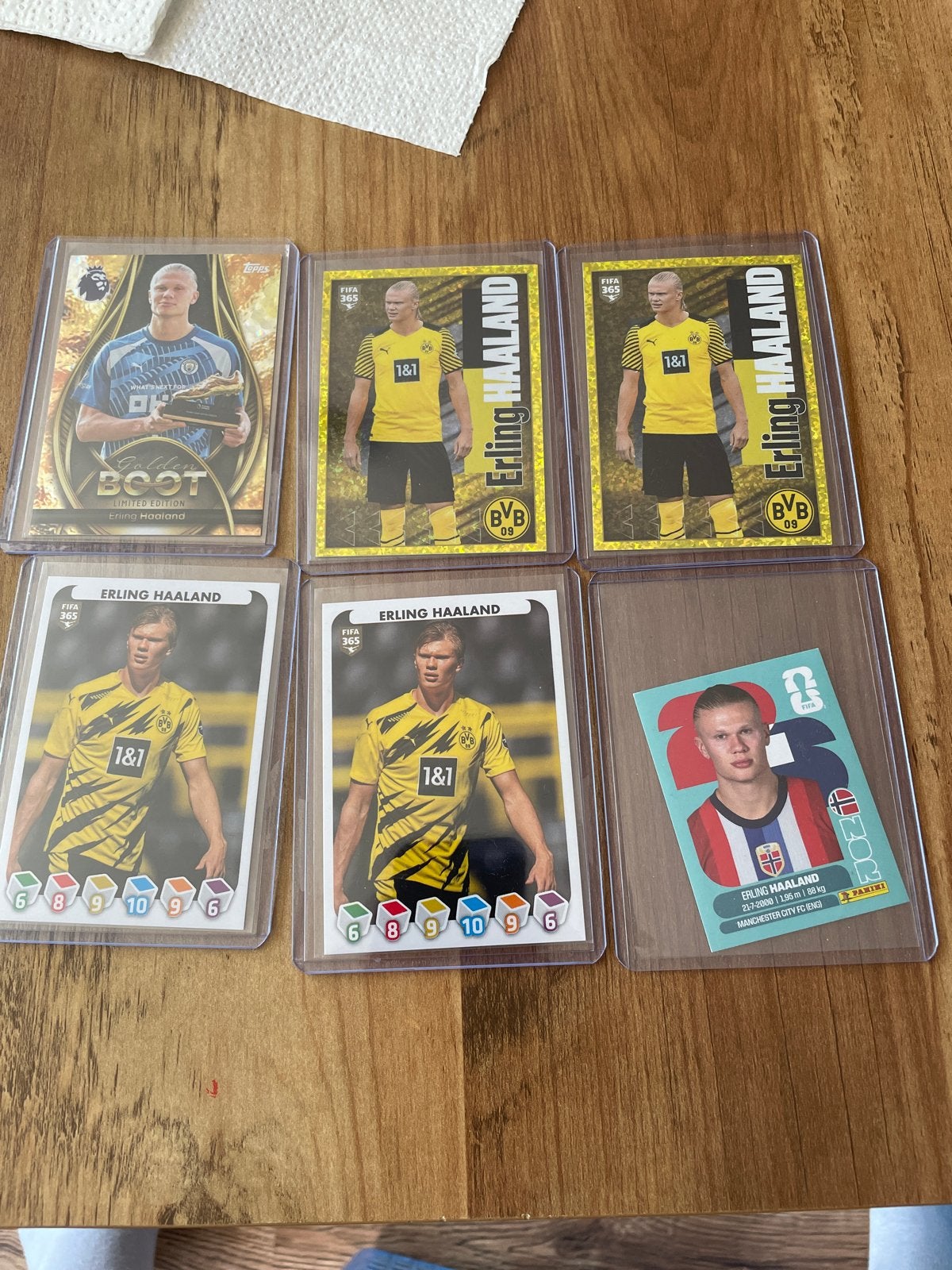 Erling Haaland Voetbalkaarten Collectie - FIFA 365, Ophalen of Verzenden, Zo goed als nieuw, Buitenlandse clubs, Spelerskaart