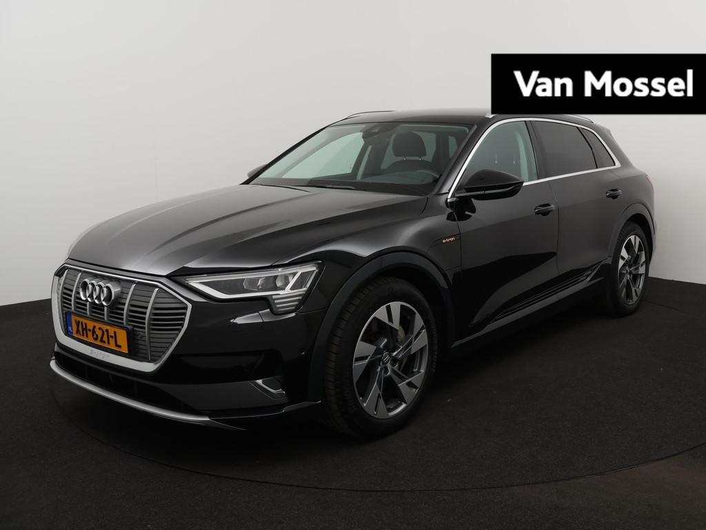 Audi e-tron 55 quattro advanced 95 kWh 408 PK | Navigatie |, Auto's, Audi, Stof, Zwart, 95 kWh, Zwart
