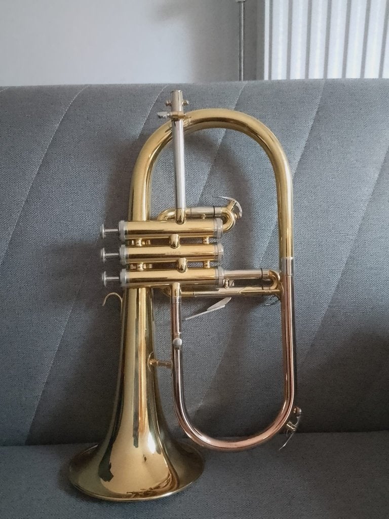 Bugel Main, Muziek en Instrumenten, Ophalen, Zo goed als nieuw, Koperblazer, Met koffer of draagtas