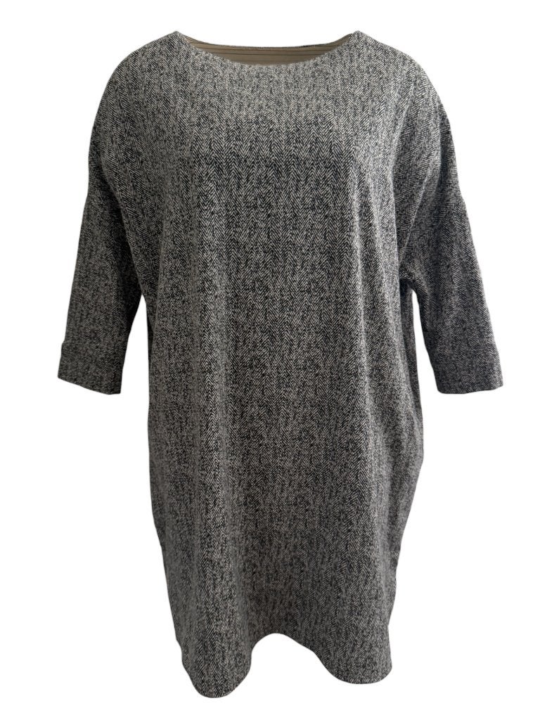 Bellerose jurk L, Ophalen of Verzenden, Zo goed als nieuw, Grijs, Onder de knie