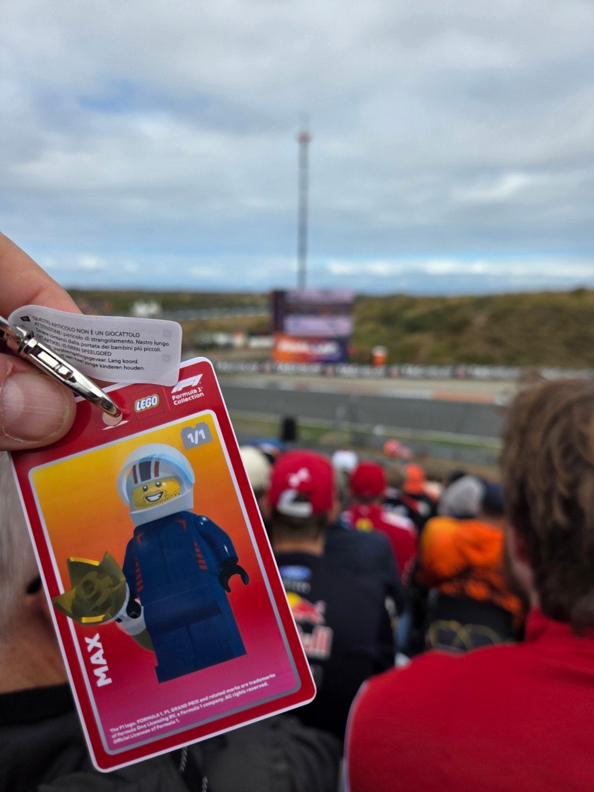 Lego F1 pas Zandvoort inclusief lanyard. Max Verstappen, Tickets en Kaartjes, Drie personen of meer