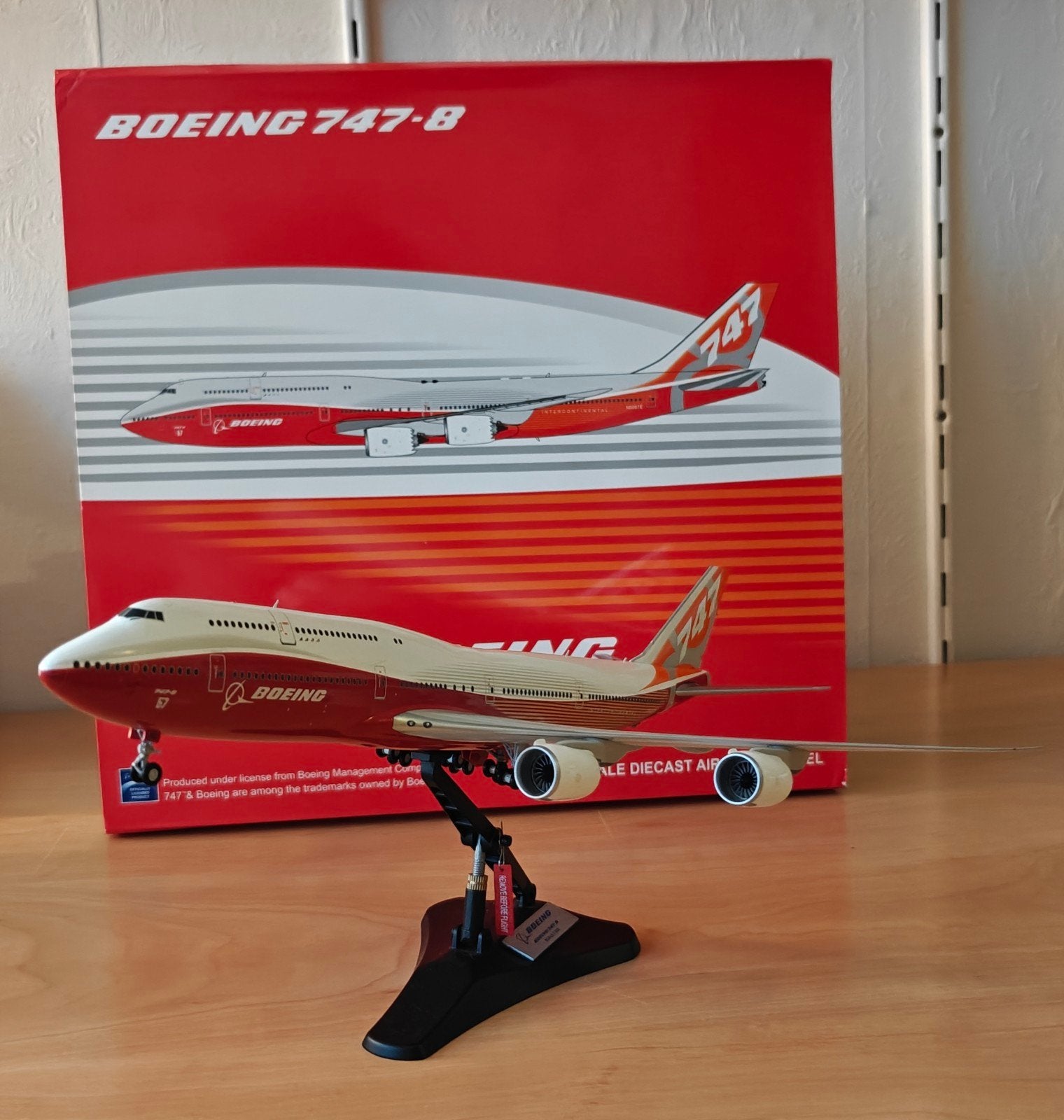 Boeing "Sunrise" 747-8I 1:200 JC Wings, Ophalen of Verzenden, Schaalmodel