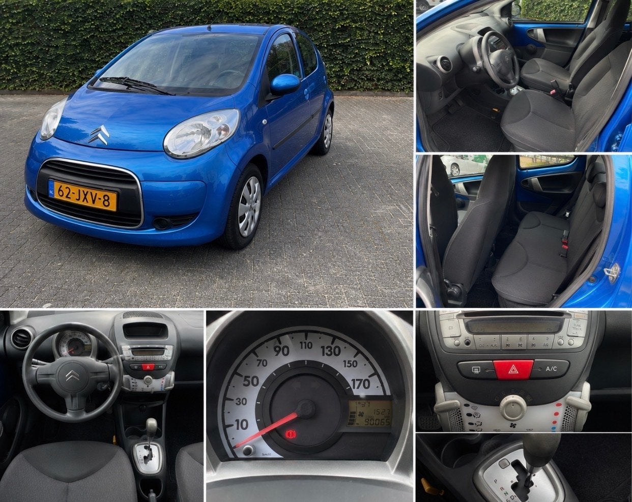 Citroën C1 1.0 5-DRS Sensodrive 2009 Blauw, C1, 68 pk, Origineel Nederlands, Grijs