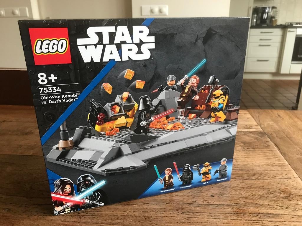 Lego Star Wars 75334 Obi-Wan Kenobi vs. Darth Vader, nieuw, Ophalen of Verzenden, Nieuw, Complete set, Lego