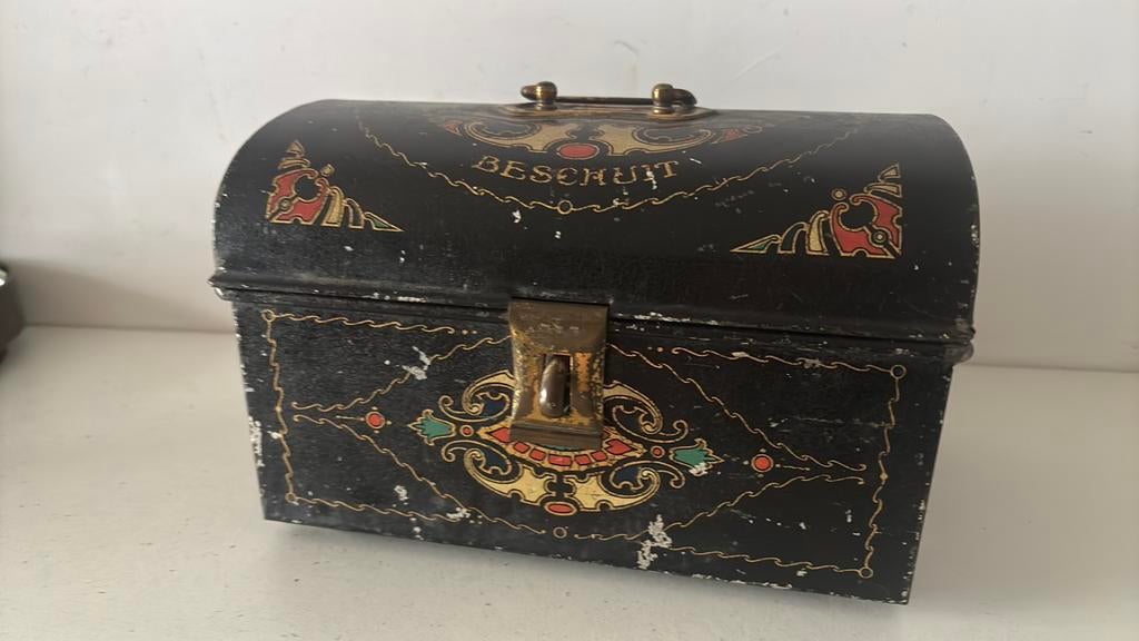 Beschuit trommel art deco, Verzenden, Zo goed als nieuw