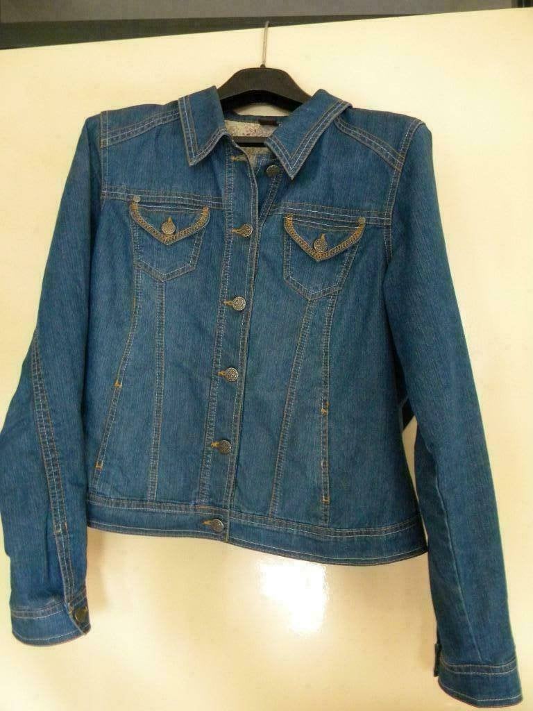 SPIJKERJASJE 42 MS JEANS JASJE 42, ALS NIEUW € 15,00, Kleding | Dames, Blauw, Maat 42/44 (L), Ophalen of Verzenden, Zo goed als nieuw