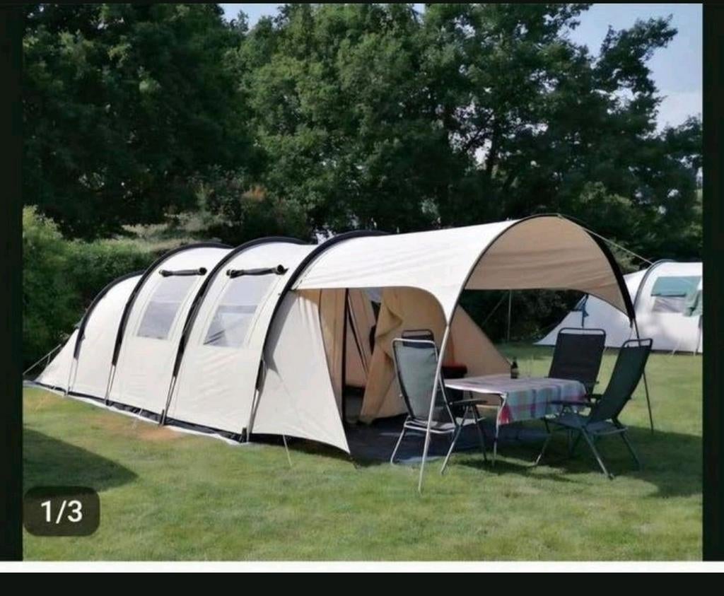 Obelink Porte Ercole tent 4 pers katoen incl tenttapijt, Ophalen, Tot en met 4