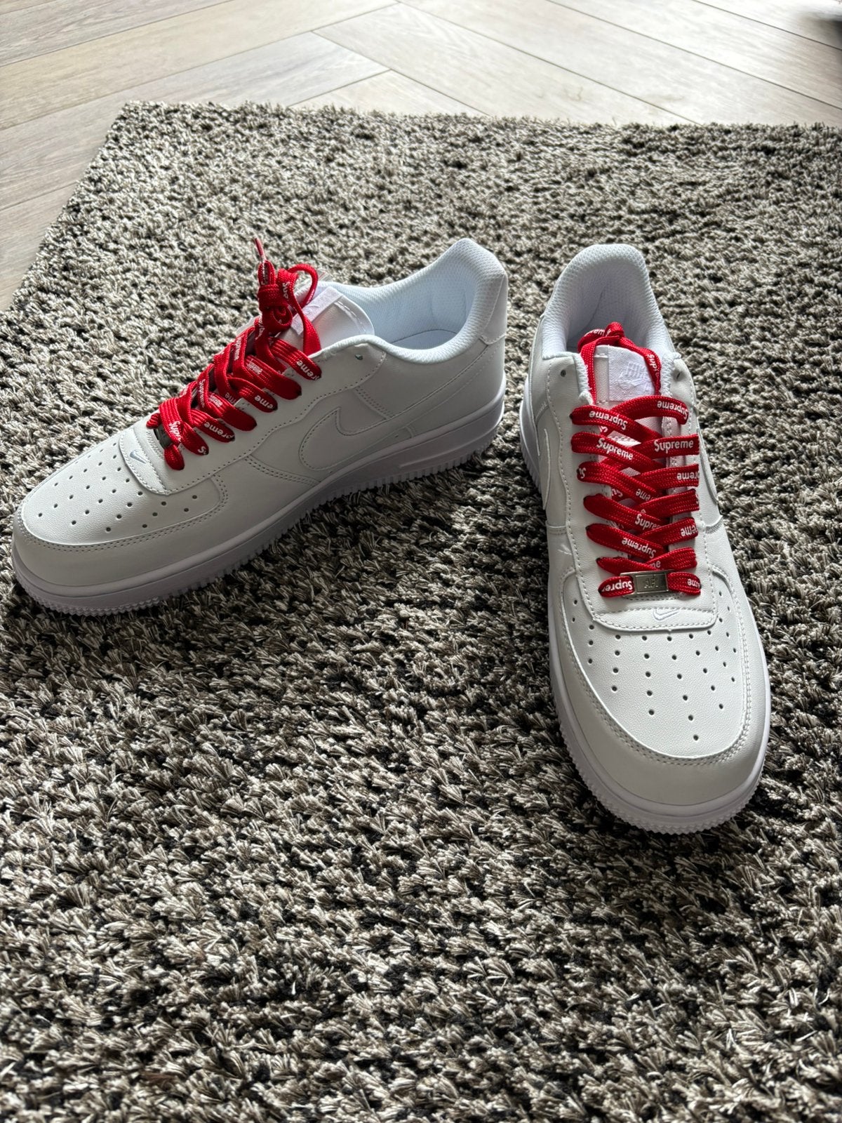 NikeAirForce Supreme, Kleding | Heren, Schoenen, Verzenden, Wit, Nieuw, Sneakers of Gympen
