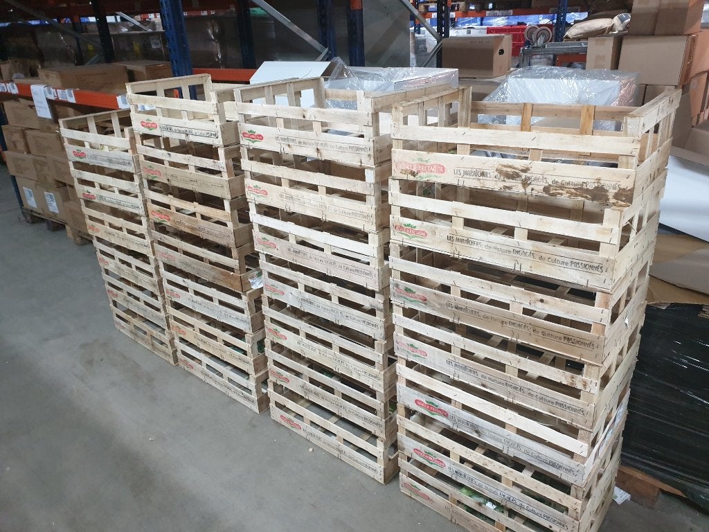 Houten groente kratjes, Ophalen, Gebruikt, Minder dan 35 cm, Minder dan 50 cm