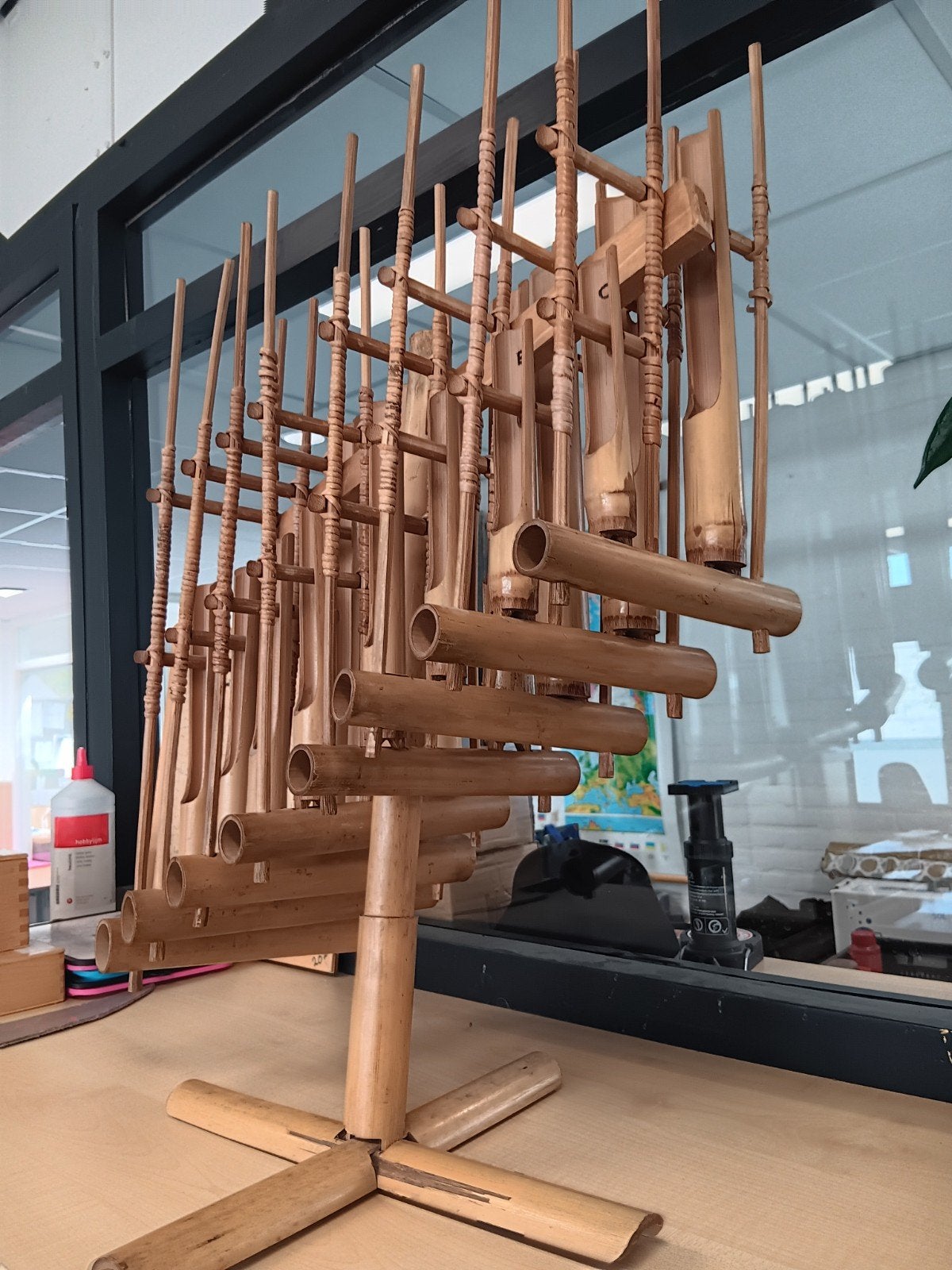 Bamboe instrument Angklung, Muziek en Instrumenten, Ophalen of Verzenden
