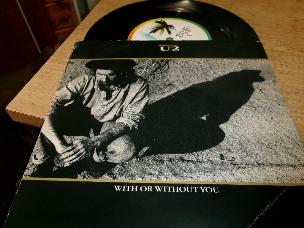 U 2 / With or without you / 3 track EP, Cd's en Dvd's, Vinyl Singles, Ophalen of Verzenden, Gebruikt, Pop, EP