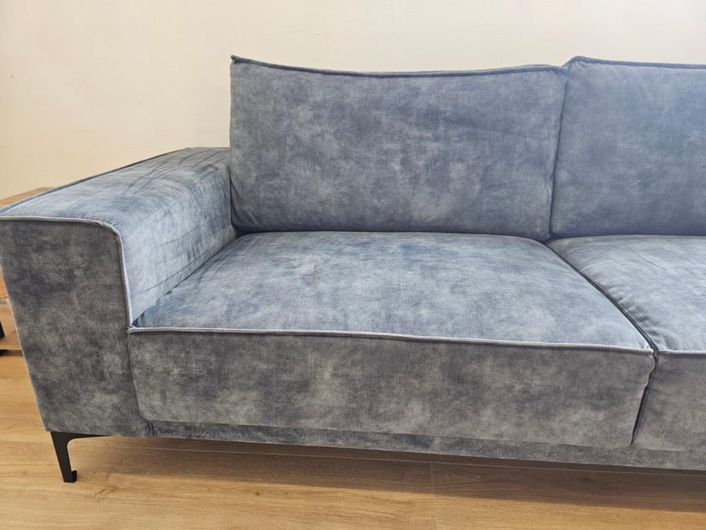 Hoekbank - Velvet - Petrol, 125 cm of meer, 125 cm of meer, Zo goed als nieuw, Info@homefriesland.nl