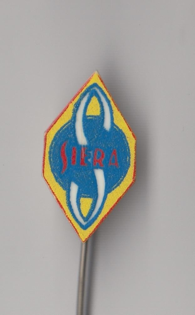 Siera Radio Logo speldje, Gebruikt, Niet vindbaar, Niet vindbaar, Speldje of Pin