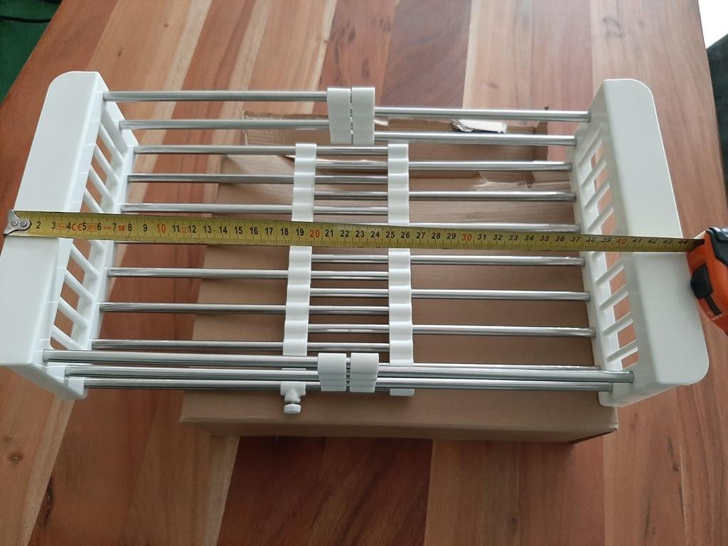 Nieuw verstelbaar afdruiprek / gootsteenmand, Ophalen of Verzenden, Nieuw