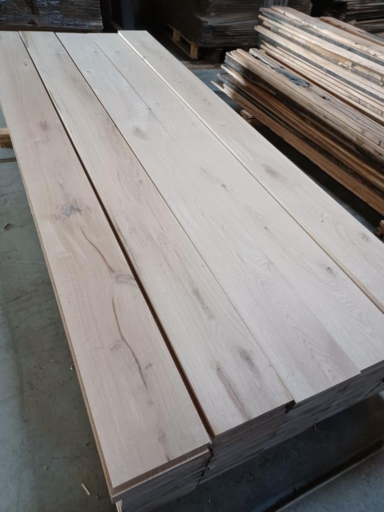 Nieuw eiken KD rustiek eiken planken Geschaafd, Doe-het-zelf en Verbouw, Hout en Planken, Ophalen, 25 tot 50 mm, Eiken, Nieuw