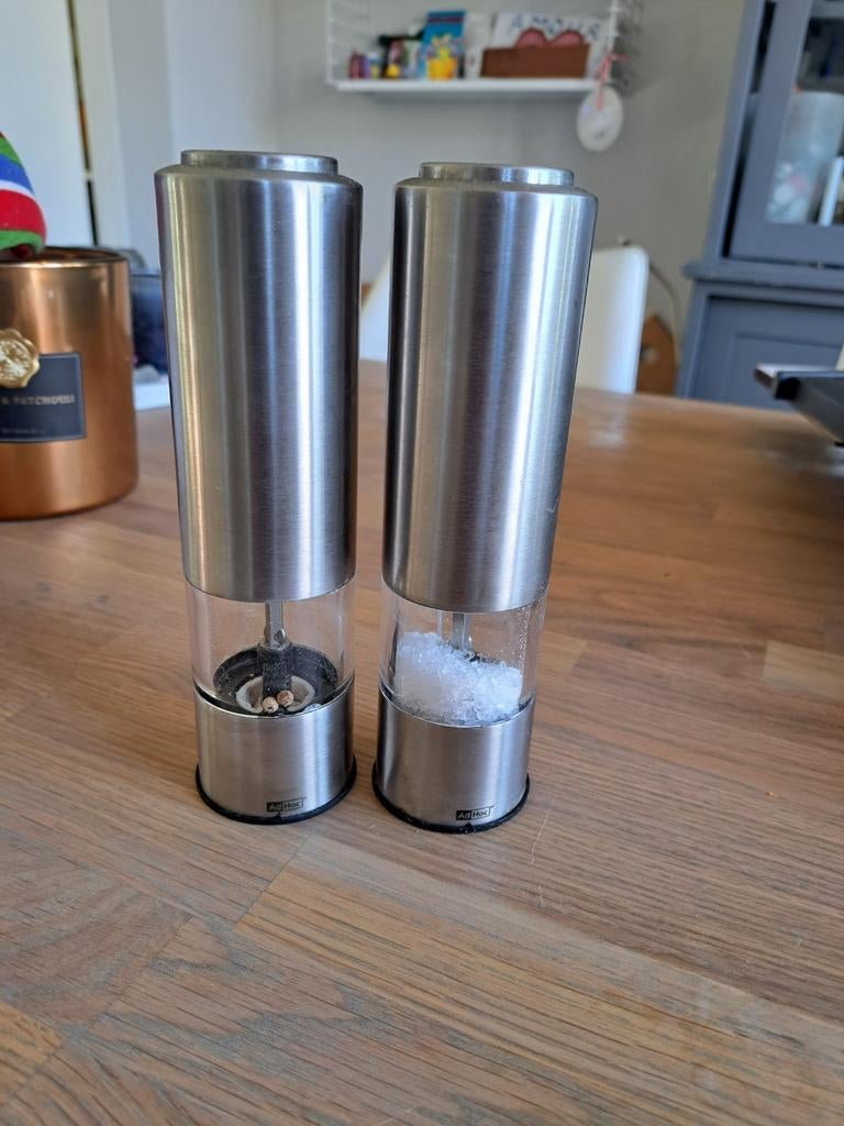 Peper en zoutstel elecktrisch Ad Hoc, Ophalen of Verzenden, Hout, Gaskachel