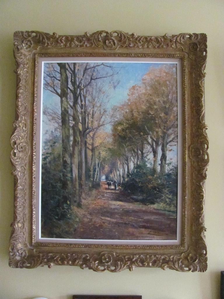 Leon Delderenne (1865-1921) Zonnige dreef (Molse School), Ophalen