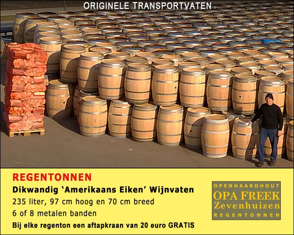 Regentonnen Dompelvaten Plantenbakken De Vaten van Opa Freek, Zakelijke goederen, Partijgoederen en Retail | Partijgoederen, Ophalen