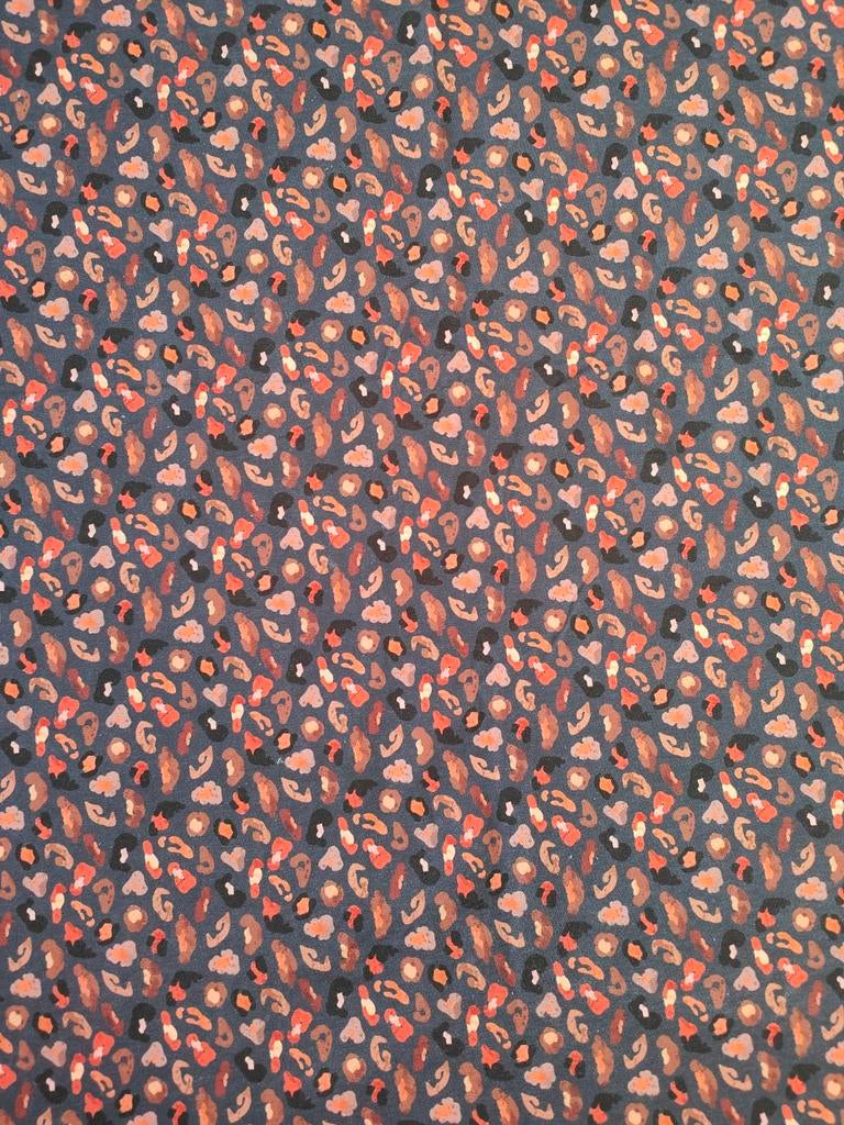 Katoen stof jersey tricot panter restant lap, 120 cm of meer, Nieuw, Ophalen of Verzenden, Katoen