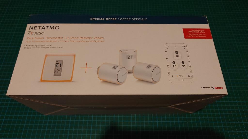 Netatmo radiatorkranen set van 3 + thermostaat, Minder dan 30 cm, Overige typen, Nieuw, Minder dan 60 cm