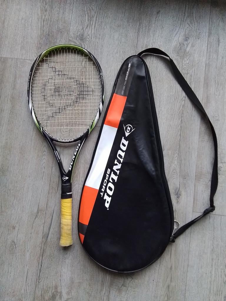 Dunlop Biomimetic 400 lite tennisracket met hoes, Sport en Fitness, Tennis, L1, Ophalen of Verzenden, Zo goed als nieuw, Racket