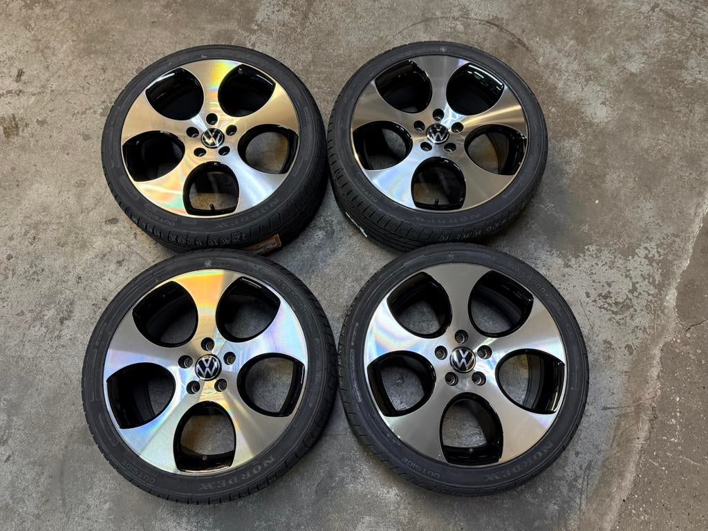 ✅ 18 inch Detroit GTI velgen Volkswagen Golf 5 6 7 5x112 GTD, 18 inch, Gebruikt, Banden en Velgen, Ophalen of Verzenden