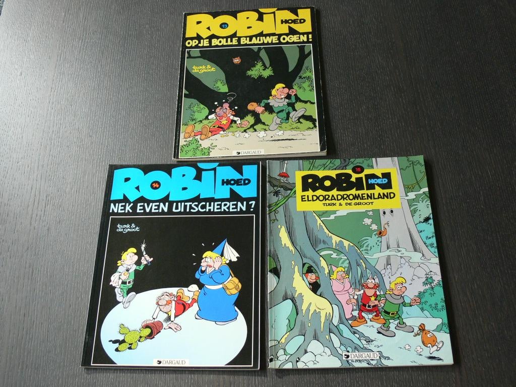 Robin Hoed: deel 13 t/m 15, Meerdere stripboeken, Ophalen of Verzenden, Gelezen