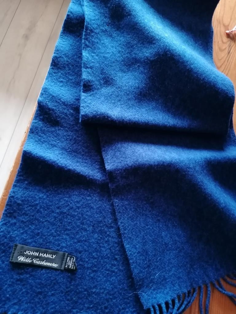 John hanly wol met cashmere sjaal 20x200 cm, Kleding | Heren, Mutsen, Sjaals en Handschoenen, John hanly, Verzenden, Overige maten