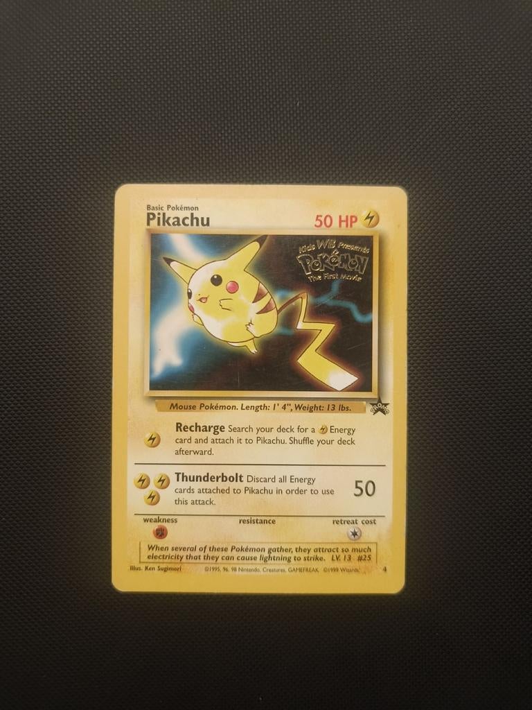 Pikachu promo Pokemon: the first movie (4), Ophalen of Verzenden, Zo goed als nieuw