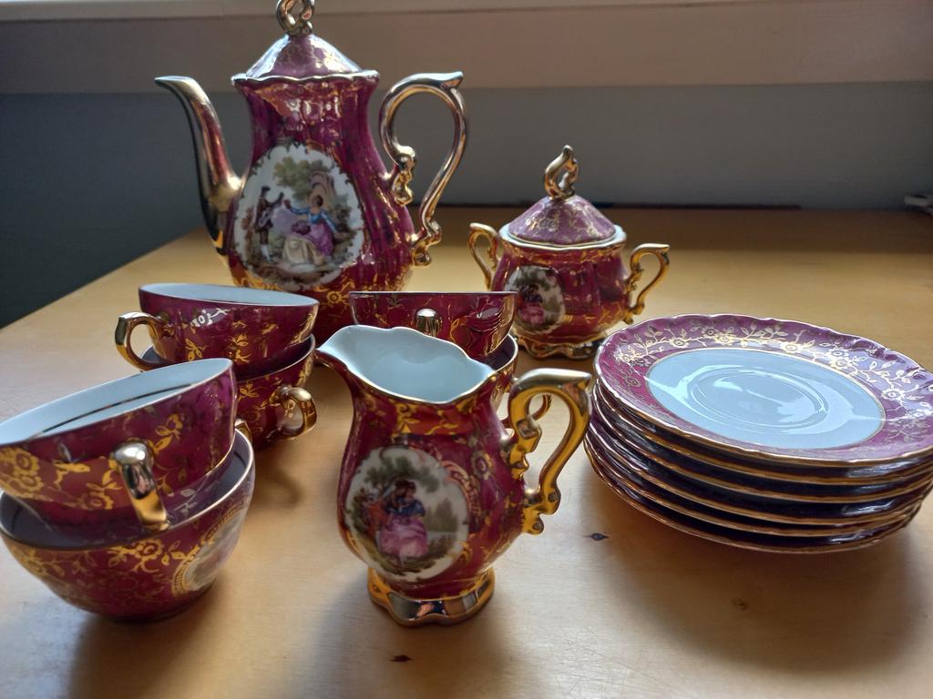 Bavaria Schaller Wiesau porseleinen servies - Compleet, Antiek en Kunst, Antiek | Servies compleet, Ophalen