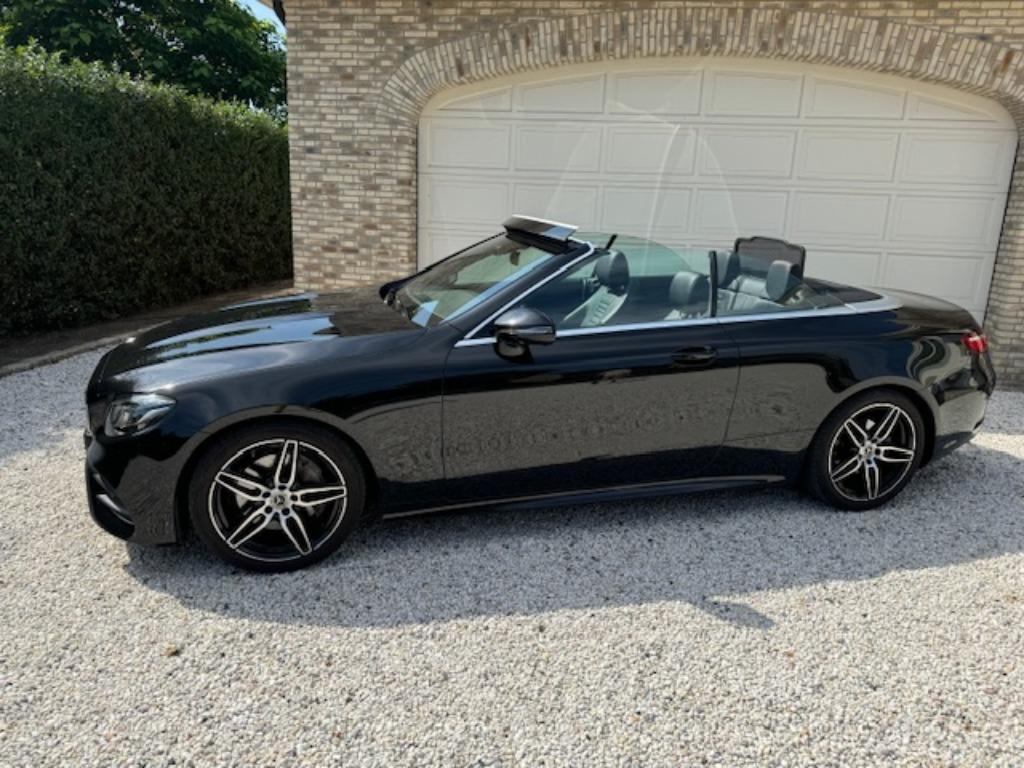 Mercedes-Benz E200 Cabriolet 9G-TRONIC AMG Line, Auto's, Mercedes-Benz, Automaat, 4 cilinders, Cabriolet, Zwart