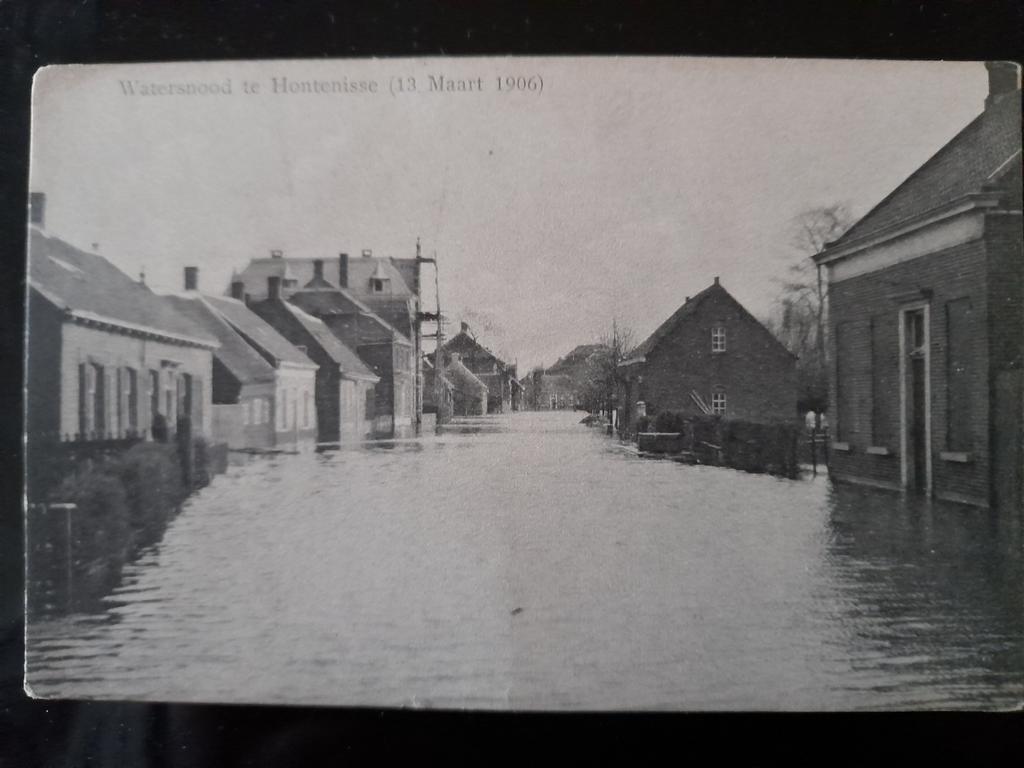 Watersnood te Hontenisse (13 maart 1906), Ophalen of Verzenden, Voor 1920, Ongelopen, Zeeland