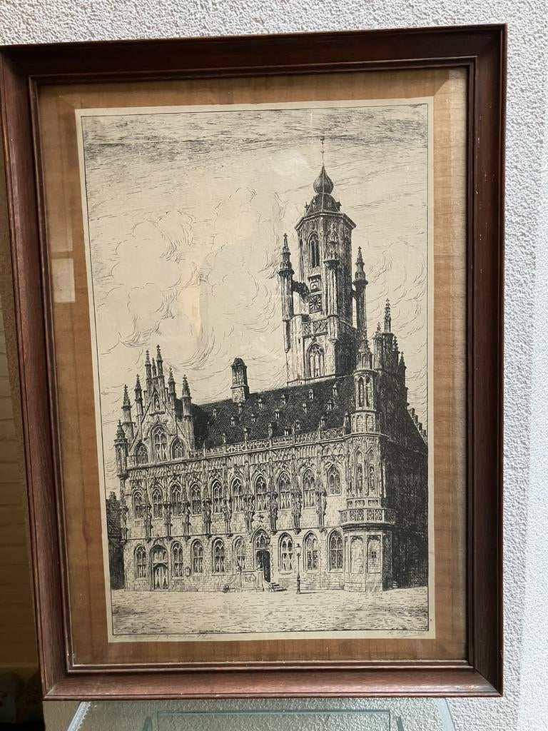 Gave ets van Middelburg., Antiek en Kunst, Ophalen of Verzenden