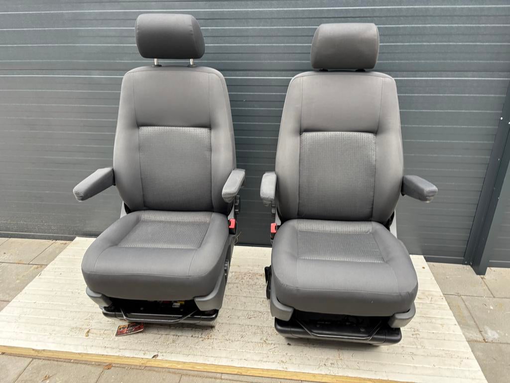 Stoelen Volkswagen Transporter t5 t6 duo antraciet 2004-2024
