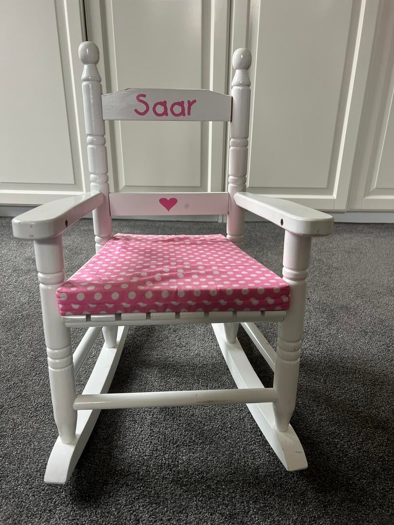 Kinderwipstoel met naam Saar - Gebruikt, Ophalen, Gebruikt