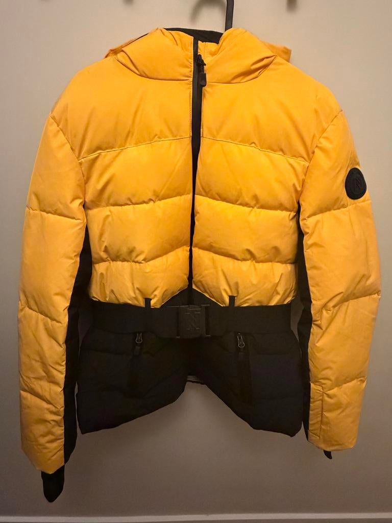 Nikkie Puffer Jacket Geel/Zwart - Maat XL 42, Verzenden, Geel, Maat 42/44 (L), Zo goed als nieuw