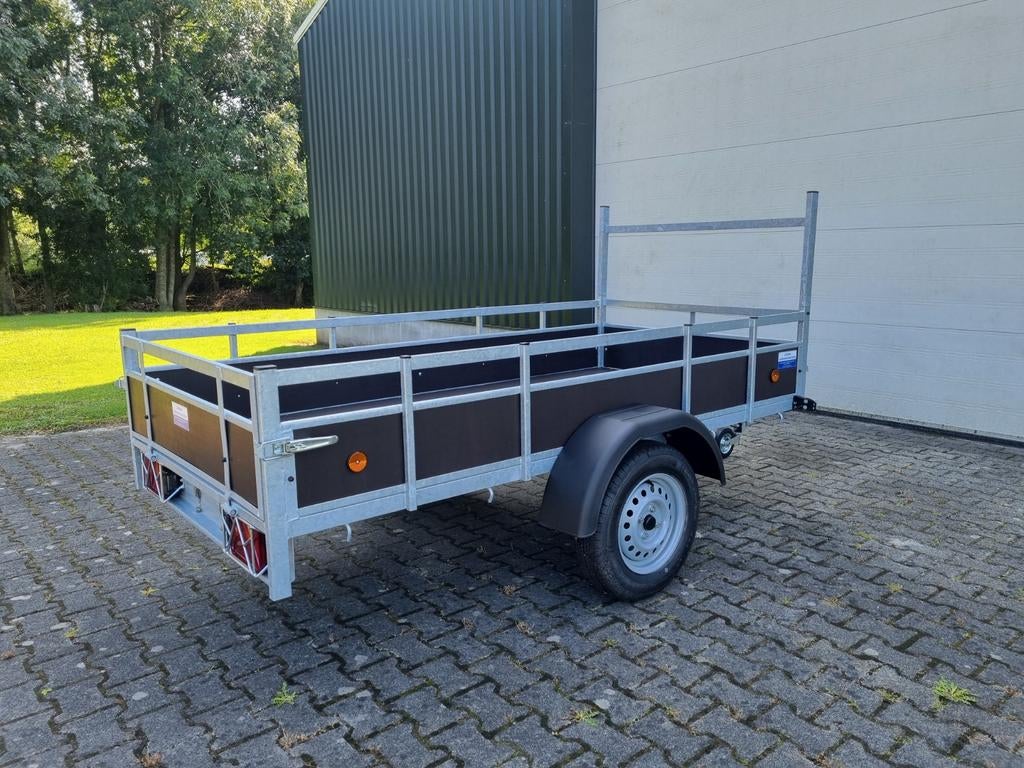 Nw enkelas en tandemas aanhangwagens  afm. 257 x 130 750 kg, Auto diversen, Aanhangers en Bagagewagens, Nieuw, Ophalen