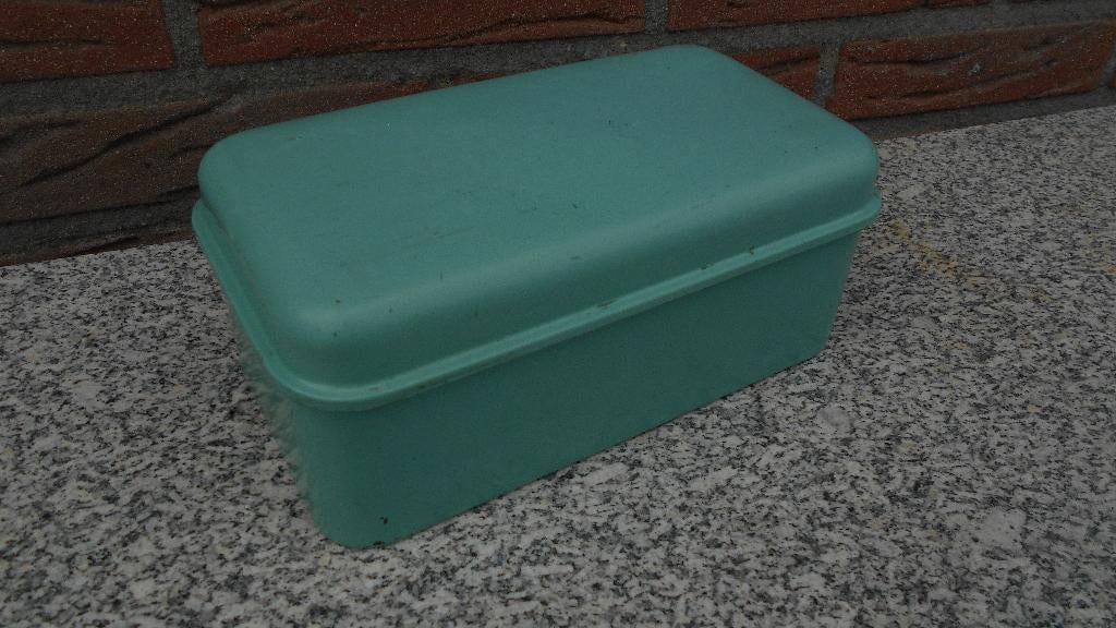 mint groen brood ontbijt trommel blik brabantia jaren 60, Antiek en Kunst, Ophalen of Verzenden